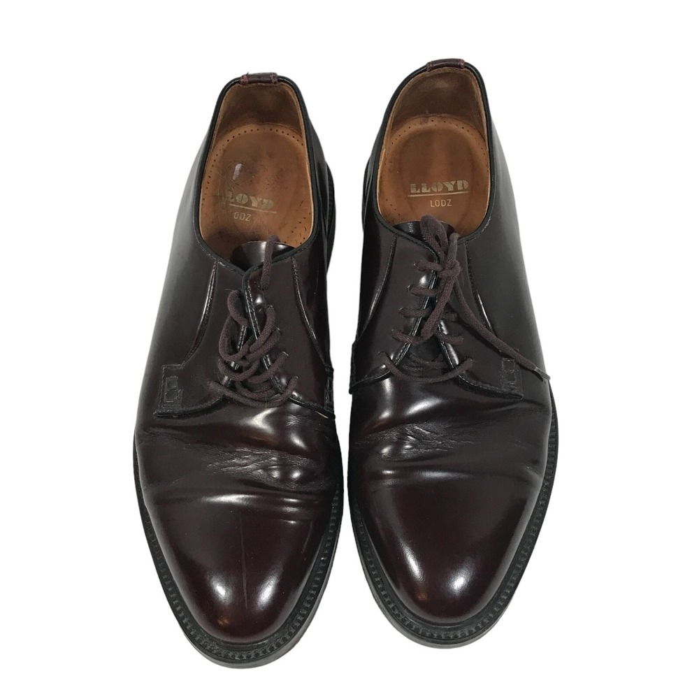Lloyd Lodz Mens US 11 Brown Leather Oxford Dress Shoes Lace Up Made‎ in Germany